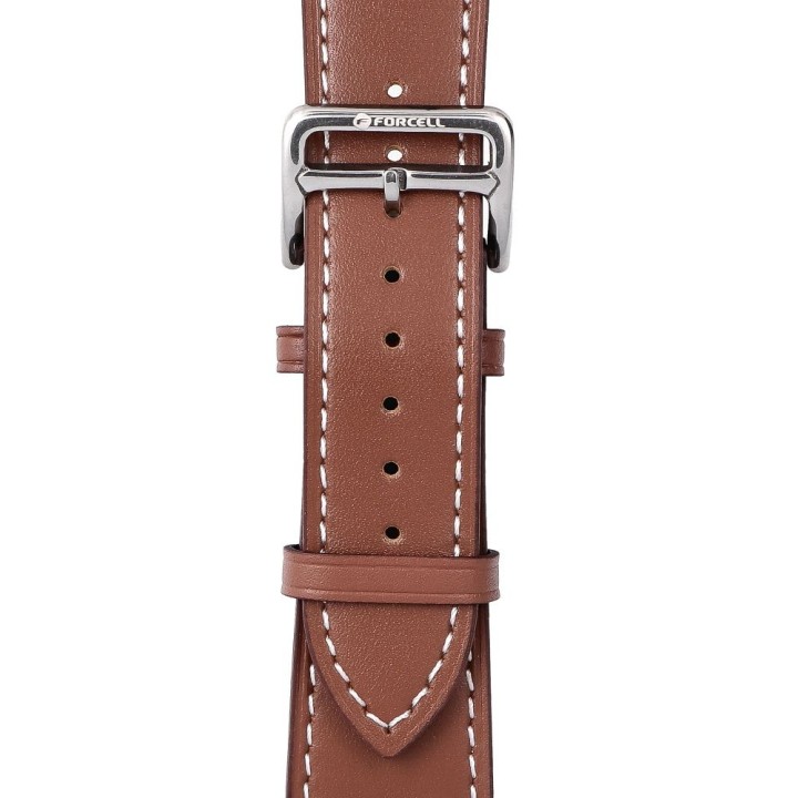 Ремінець для Apple Watch Forcell F-Design FA20 отвори екошкіра 38 / 40 / 41 mm коричневий