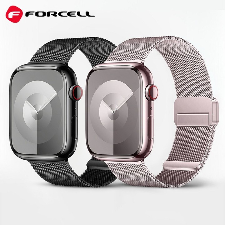 Ремешок для Apple Watch Forcell F-Design FA14 магнитный сталь 38 / 40 / 41 mm черный