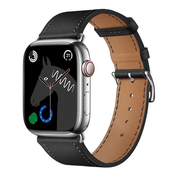 Strap for Apple Watch Forcell F-Design FA20 with holes, eco-leather 42 / 44 / 45 / 49 mm black