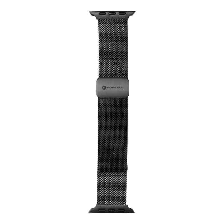 Ремінець для Apple Watch Forcell F-Design FA14 магнітний сталь 38 / 40 / 41 mm чорний