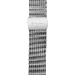 Strap for Samsung Galaxy Watch Forcell F-Design FS11 magnetic steel 22 mm silver