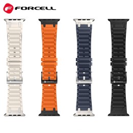 Strap for Apple Watch Forcell F-Design FA06 with holes, silicone 38 / 40 / 41 mm blue