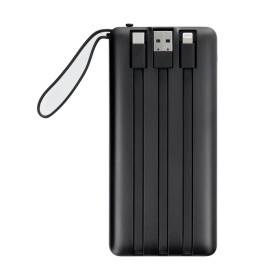 Внешний аккумулятор (POWER BANK) VEGER C10-10 000mAh (Micro + Type C + Lightning 8-pin) черный (W1116)