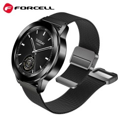 Strap for Samsung Galaxy Watch Forcell F-Design FS11 magnetic steel 20 mm black