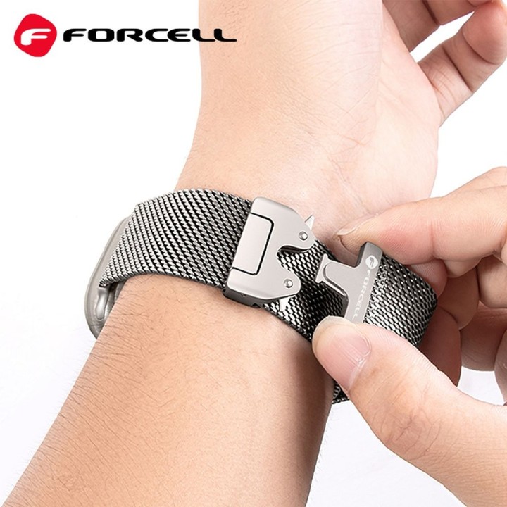 Strap for Apple Watch Forcell F-Design FA11 clasp steel 38 / 40 / 41 mm black