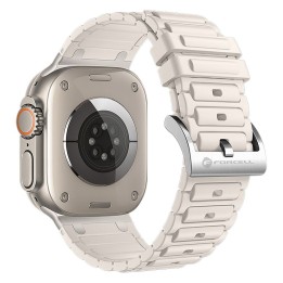 Strap for Apple Watch Forcell F-Design FA06 with holes, silicone 38 / 40 / 41 mm white