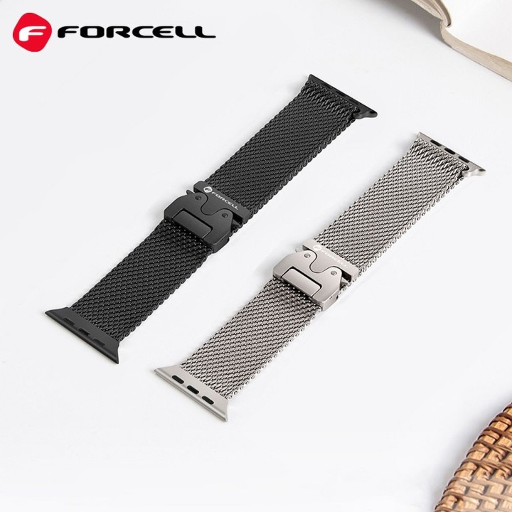 Strap for Apple Watch Forcell F-Design FA11 clasp steel 38 / 40 / 41 mm black