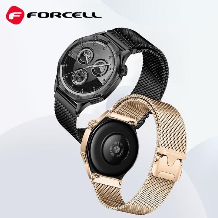 Ремешок для Samsung Galaxy Watch Forcell F-Design FS10 магнитный сталь 22 mm черный