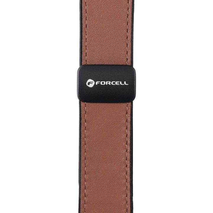 Strap for Apple Watch Forcell F-Design FA21 magnetic, faux leather 38 / 40 / 41 mm brown