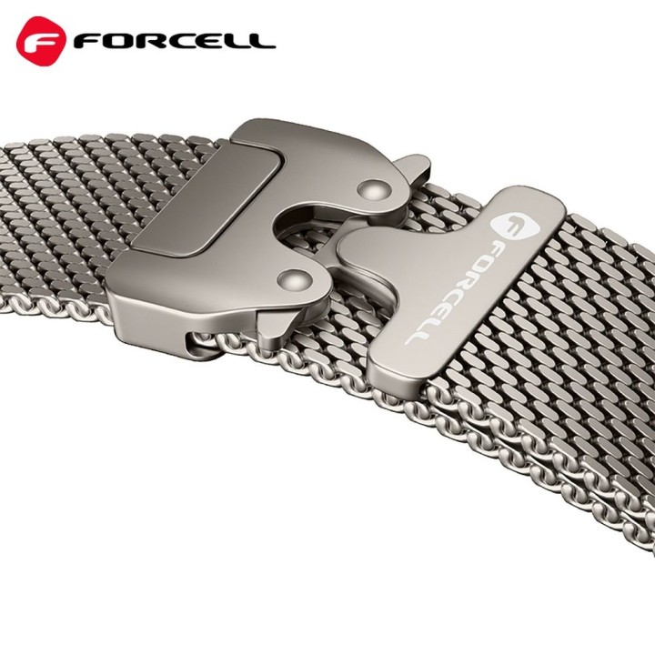 Ремешок для Apple Watch Forcell F-Design FA11 с застежкой, стальной 38 / 40 / 41 mm черный