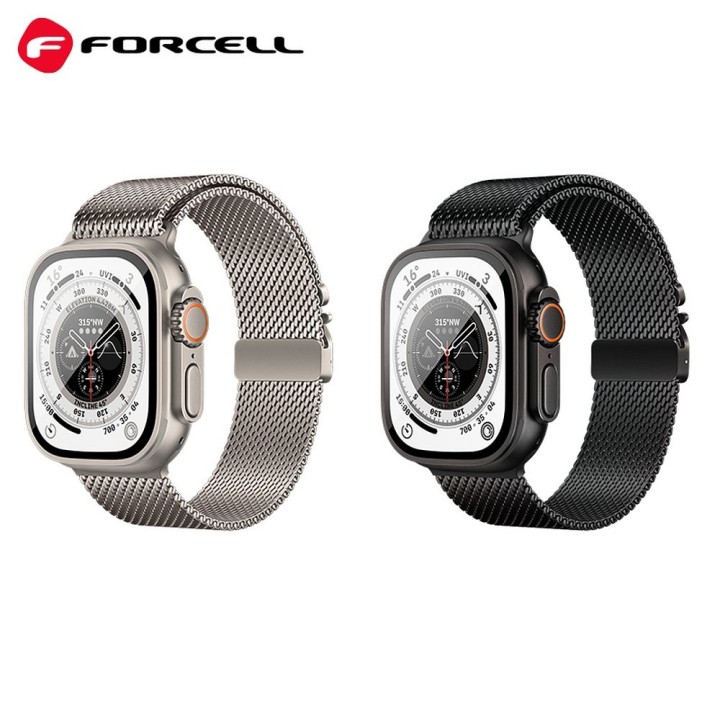 Strap for Apple Watch Forcell F-Design FA11 clasp steel 38 / 40 / 41 mm black