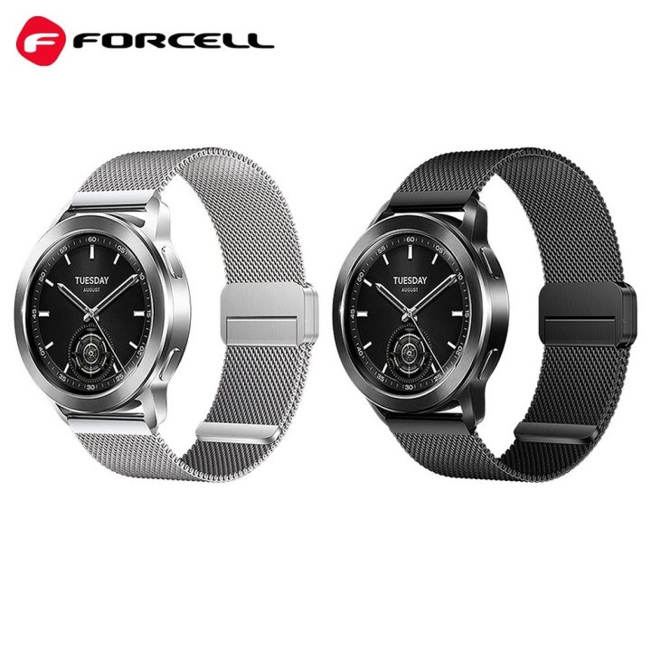 Strap for Samsung Galaxy Watch Forcell F-Design FS11 magnetic steel 20 mm black