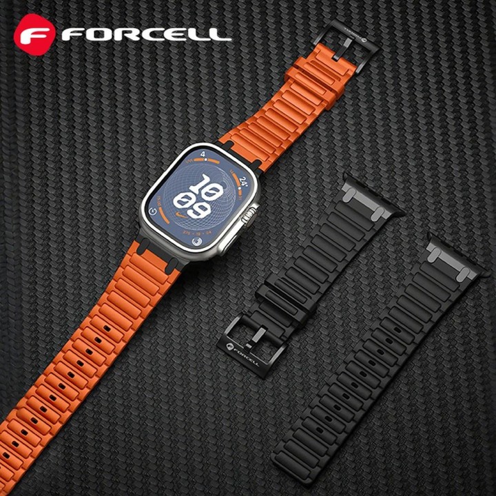 Strap for Apple Watch Forcell F-Design FA06 holes silicone 42 / 44 / 45 / 49 mm blue