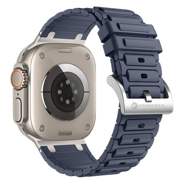Strap for Apple Watch Forcell F-Design FA06 with holes, silicone 38 / 40 / 41 mm blue