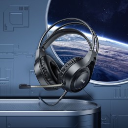 Headphones wired on-ear Jack 3,5 mm Hoco W106 black