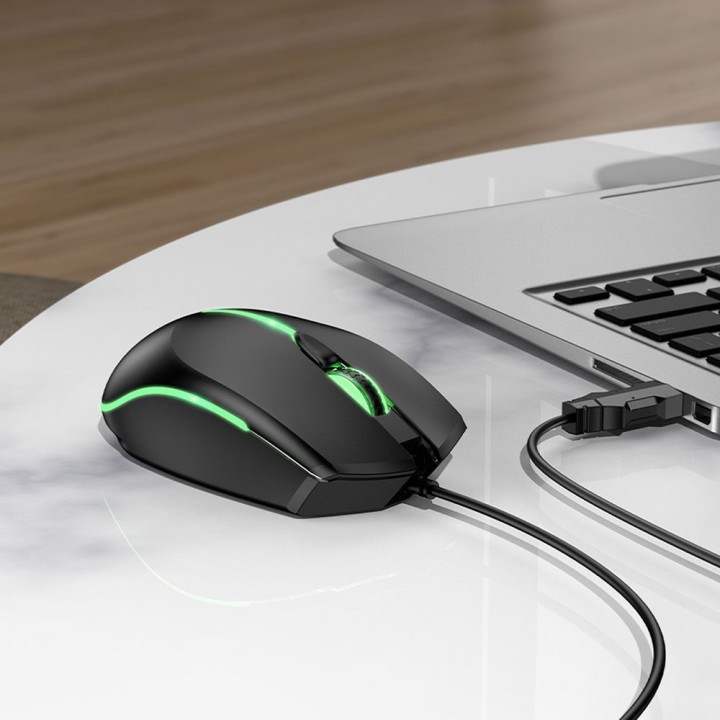 Миша дротова ігрова Hoco USB A 2400 dpi GM37 чорна