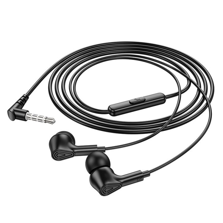 Проводные наушники-вкладыши Jack 3,5 mm Hoco M102 черные