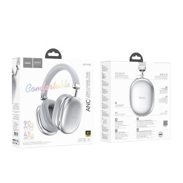 Wireless headphones on-ear Hoco ANC W35 MAX silver