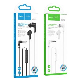 Słuchawki przewodowe douszne Jack 3,5 mm Hoco M102 białe