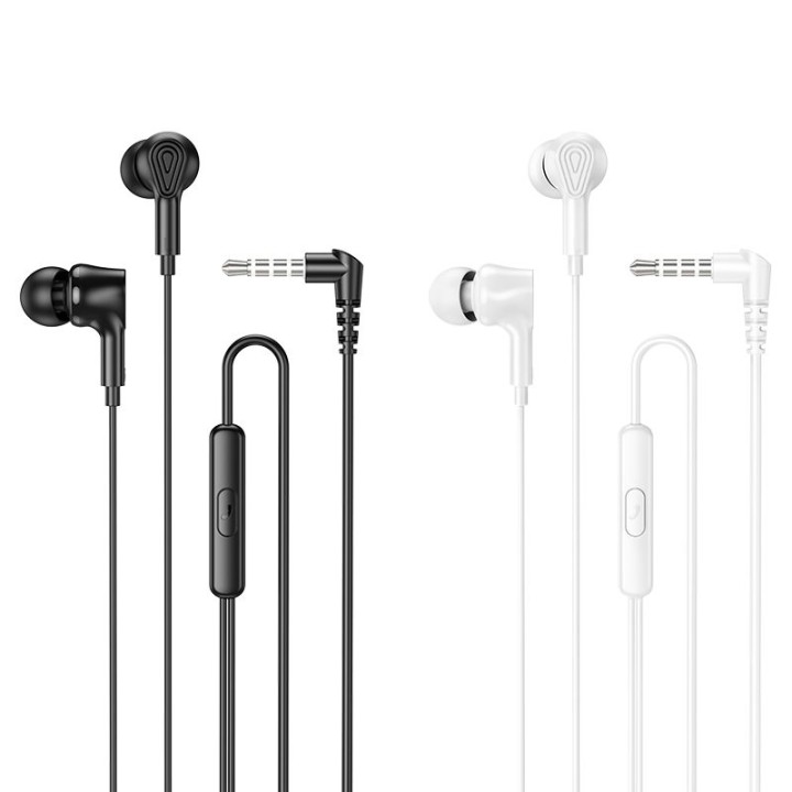 Headphones wired in-ear Jack 3,5 mm Hoco M102 white