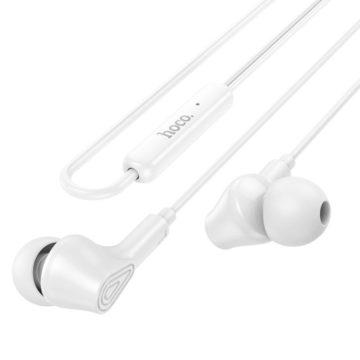 Headphones wired in-ear Jack 3,5 mm Hoco M102 white