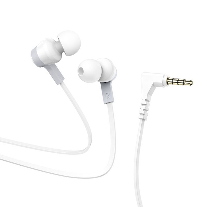 Headphones wired in-ear Jack 3,5 mm Hoco M86 white