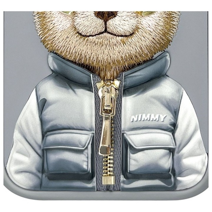 NIMMY чехол COOL&CUTE 2.0 Bear для IPHONE 15 Pro серый