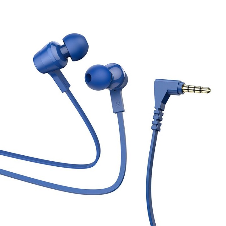 Wired in-ear headphones Jack 3,5 mm Hoco M86 blue