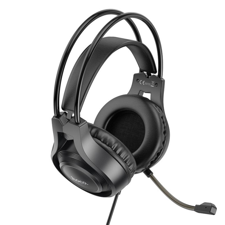 Wired on-ear headphones Jack 3,5 mm Hoco W106 black