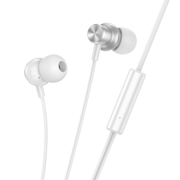 Headphones wired in-ear Jack 3,5 mm Hoco M110 silver