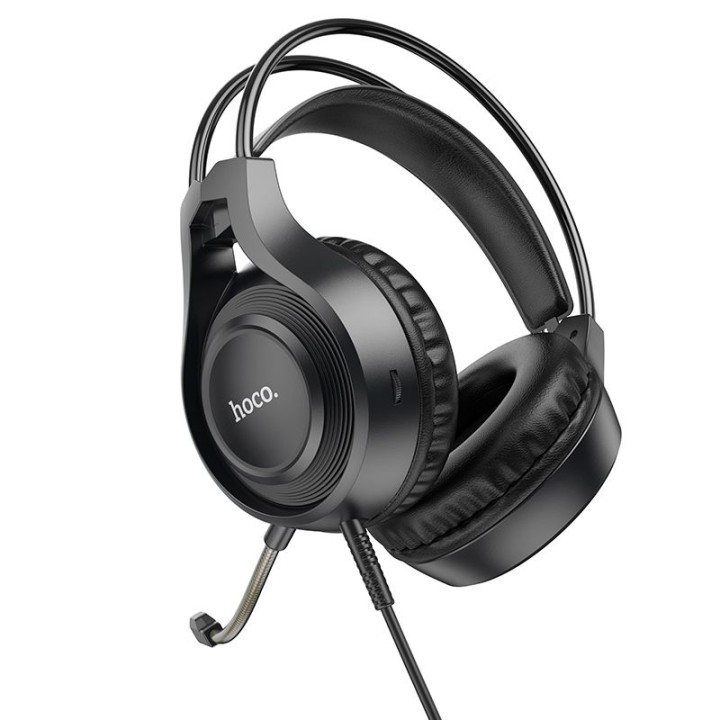 Wired on-ear headphones Jack 3,5 mm Hoco W106 black