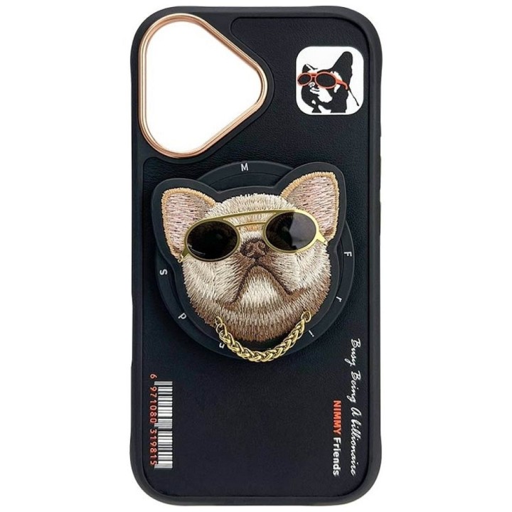 NIMMY чохол GLASSES COOL DOG сумісний із MagSafe для IPHONE 16 чорний