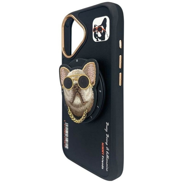 NIMMY чохол GLASSES COOL DOG сумісний з Magsafe для IPHONE 16 чорний