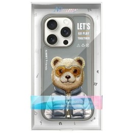 NIMMY futerał COOL&CUTE 2.0 Bear do IPHONE 16 Pro szary