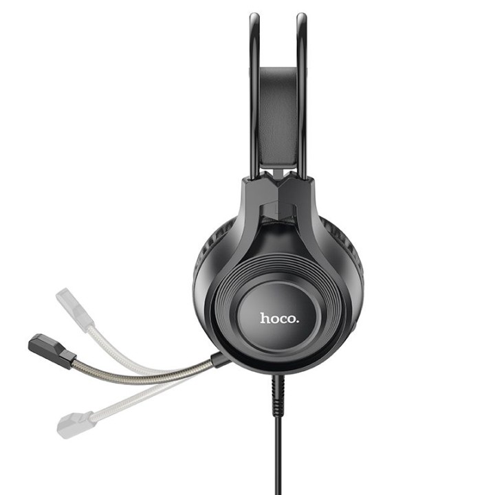 Проводные накладные наушники Jack 3,5 mm Hoco W106 черные