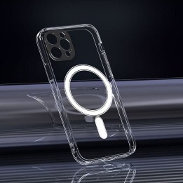 Case for iPhone 14 PRO MAX Clear Mag Cover (Str / Camera Protection) compatible with MagSafe transparent