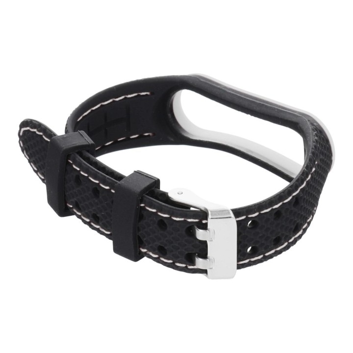 Strap elastomer LIFESTYLE for XIAOMI Mi Band 5 / 6 black (03)
