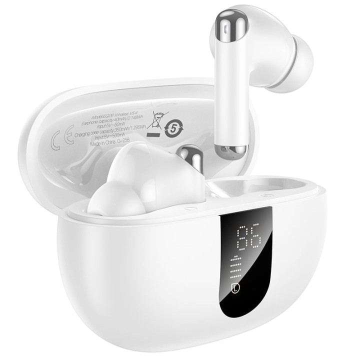 Беспроводные наушники вкладыши Hoco TWS ANC + ENC EQ26 белые