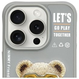 NIMMY case COOL&CUTE 2.0 Bear for IPHONE 15 Pro Max grey