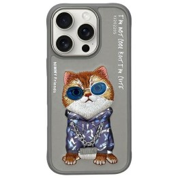 NIMMY case GLASSES COOL CAT for IPHONE 16 Pro Max grey