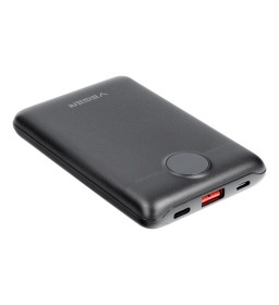 Bateria zewnętrzna (POWER BANK) VEGER S11 - 10 000mAh LCD Quick Charge PD 22,5W czarny (W1140)