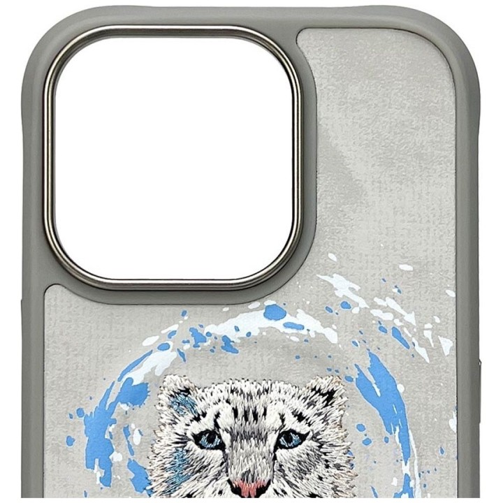 NIMMY case PANTERA compatible with Magsafe for IPHONE 16 Pro Max light grey
