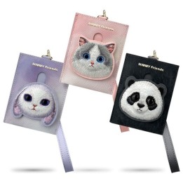 NIMMY гаманець для карток BIG EYED PET 2.0 Panda чорний