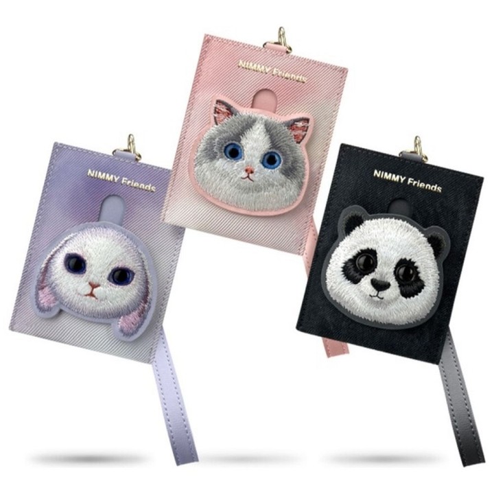 NIMMY кошелек для карт BIG EYED PET 2.0 Panda черный