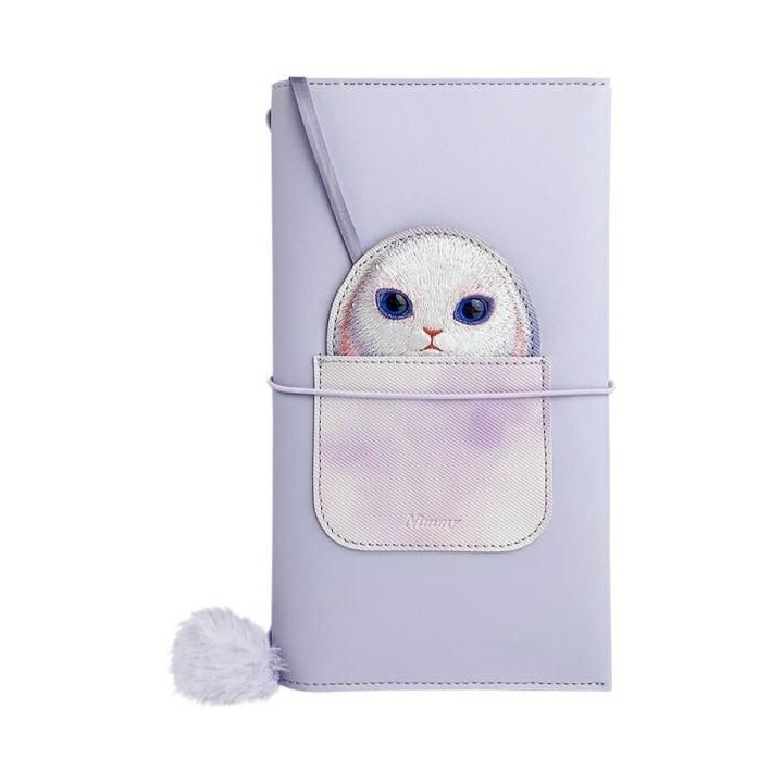 NIMMY set 2-in-1 notebook + pen BIG EYED PET 2.0 Rabbit purple