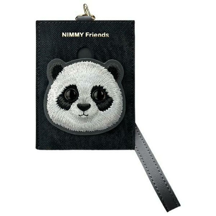 NIMMY гаманець для карток BIG EYED PET 2.0 Panda чорний