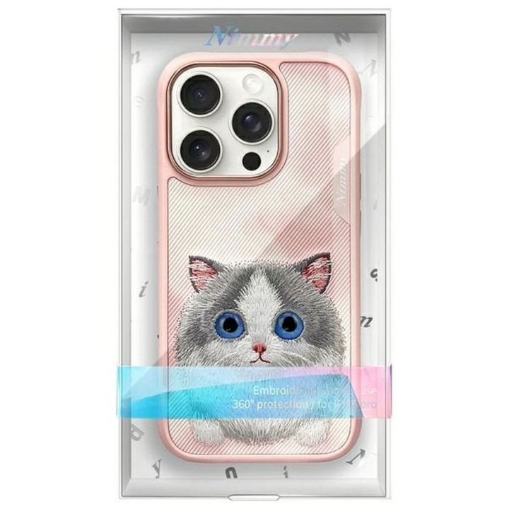 NIMMY чехол BIG EYED PET 2.0 Cat для IPHONE 16 Pro розовый