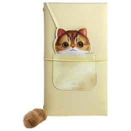 NIMMY set 2-in-1 notebook + pen BIG EYED PET 2.0 Cat khaki