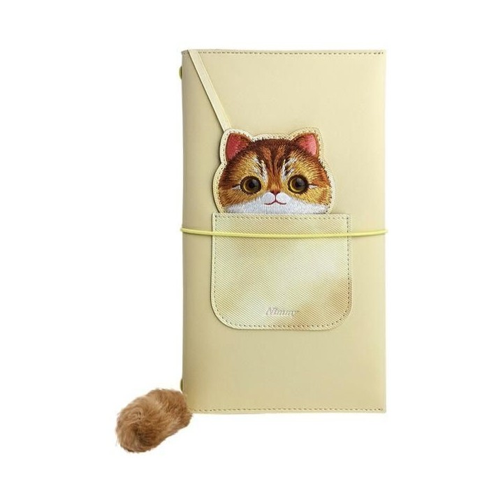 NIMMY set 2w1 notebook + pen BIG EYED PET 2.0 Cat khaki