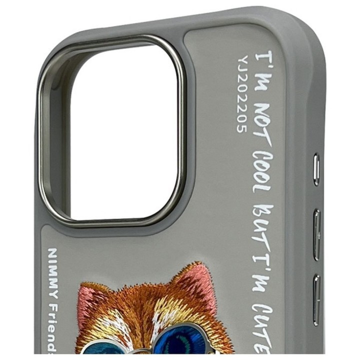 NIMMY чохол GLASSES COOL CAT для IPHONE 16 Pro Max сірий